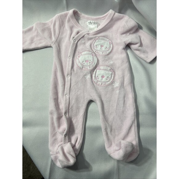 Lacoste Other - Vintage Pitter Patter Pink Baby Footed One Piece sz 0-3 Months